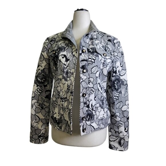 St. John Jackets & Blazers - St. John Sport Floral/ abstract print jacket